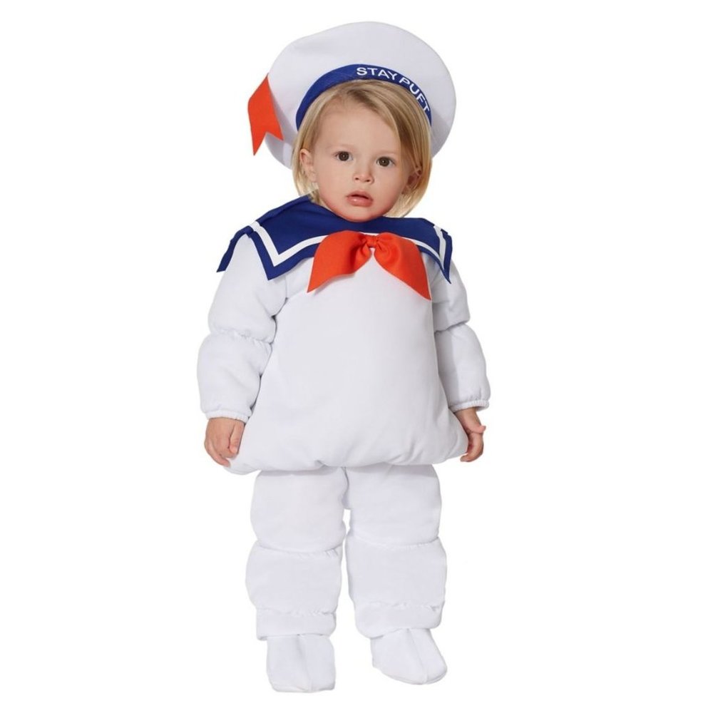 ghost busters toddler Stay puff marshmallow man halloween costume size 18-24mont